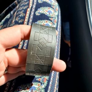 Bessi pewter Norway "A" cuff bracelet